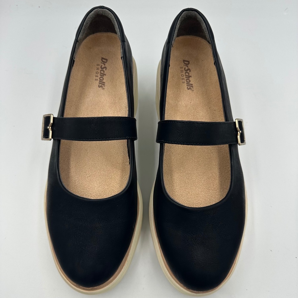 Dr. Scholl's Nice Max MJ Mary Jane Black Platform Buckle Loafers Chunky Goth 8.5 - Picture 10 of 17